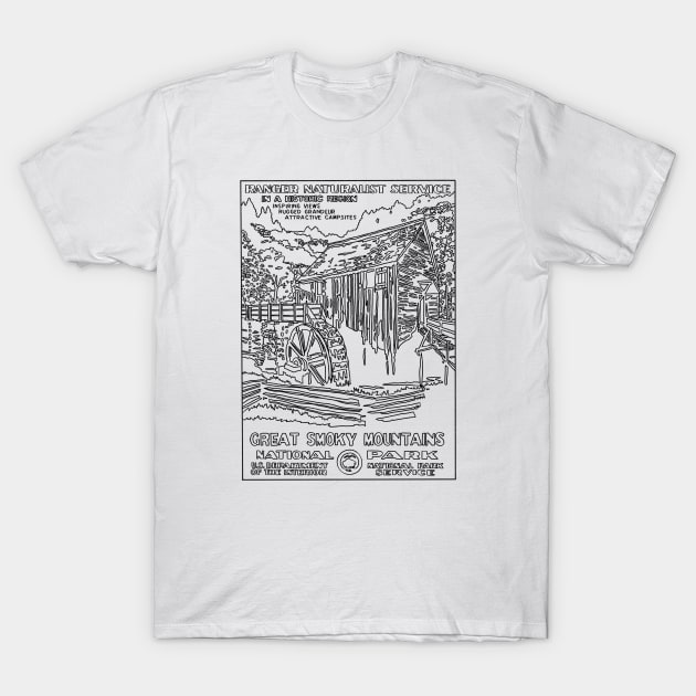 Great Smoky Mountains T-Shirt by TheCosmicTradingPost